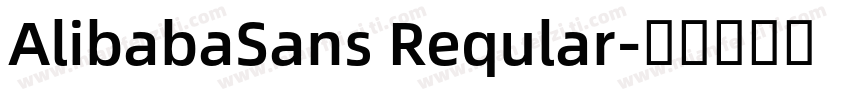 AlibabaSans Reqular字体转换